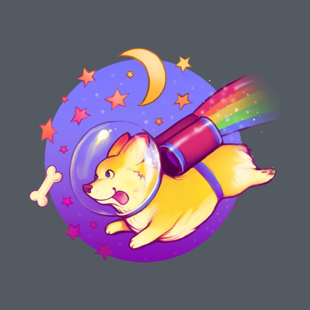 See You Space Corgi by MeganLara