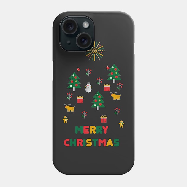 Merry Christmas Phone Case by D_Machine