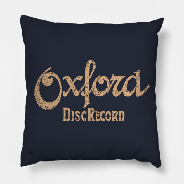 Oxford Records Pillow by MindsparkCreative