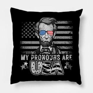 My Pronouns Are USA Pillow