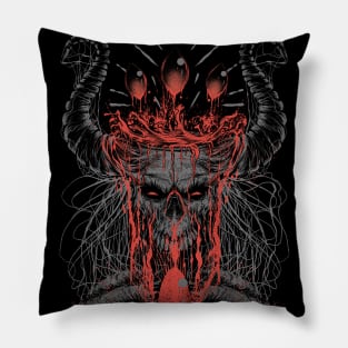 Design "Dark Aquarius" Red Pillow