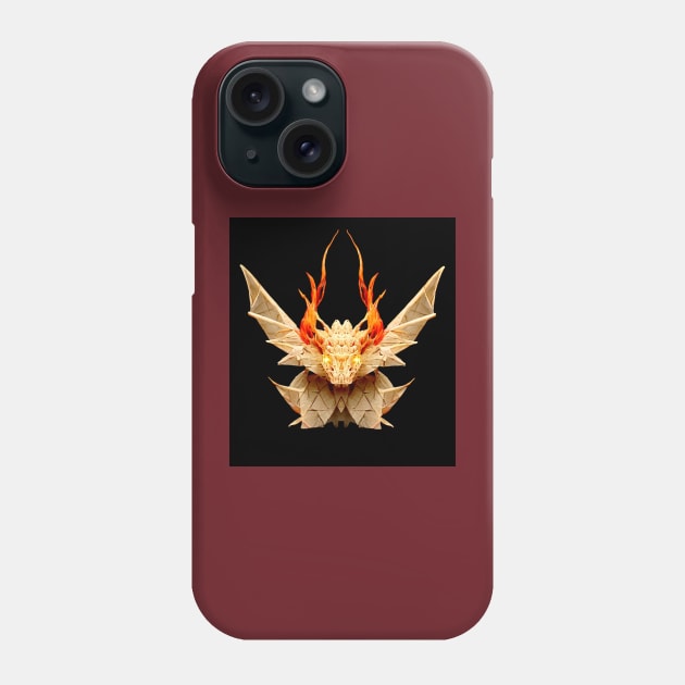 Fire Dragon Origami Phone Case by Edongski303 Teepublic Merch