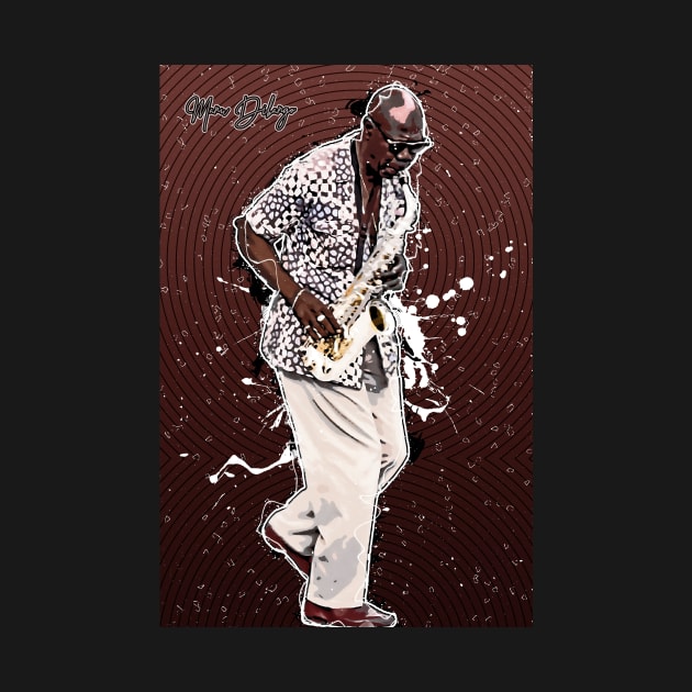 Manu Dibango - Jazz Legends Design by Great-Peoples