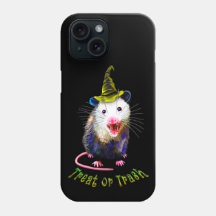 Treat or trash Halloween Possum Phone Case