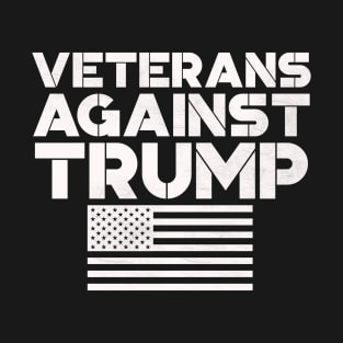 Veterans Against Trump Typography Design T-Shirt