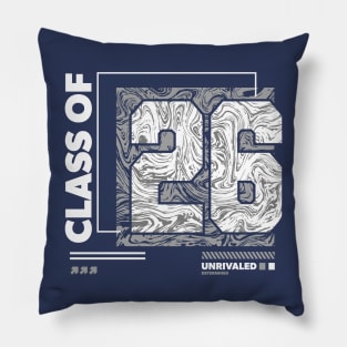 Class of 2026 Urban Streetwear // Graduation Class of '26 Gray Pillow