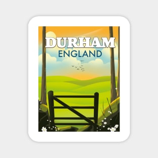 Durham England travel poster Magnet