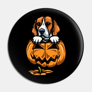 Halloween Beagle Pumpkin Pin