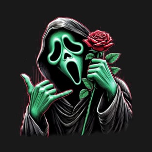 Ghostface Call Me valentines Scream Movie T-Shirt