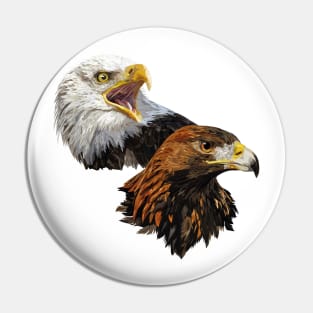 American Pigargo and Golden Eagle Pin