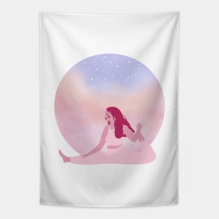 Pink moon Tapestry