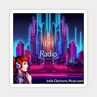 IEM Radio 3.0 Merch Design Indie Electronic Music Magnet