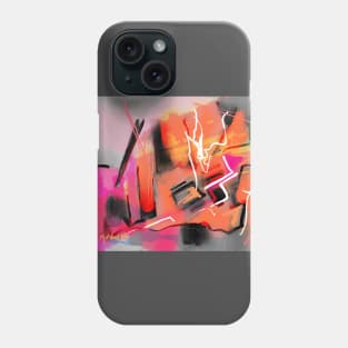 Pink and orange London abstract Phone Case