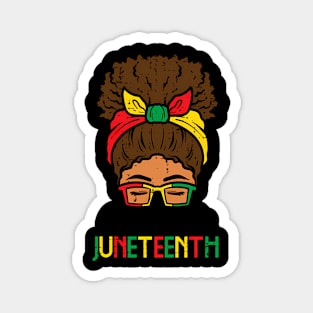 Celebrate Juneteenth Afro Woman African Women Girls Kids Magnet