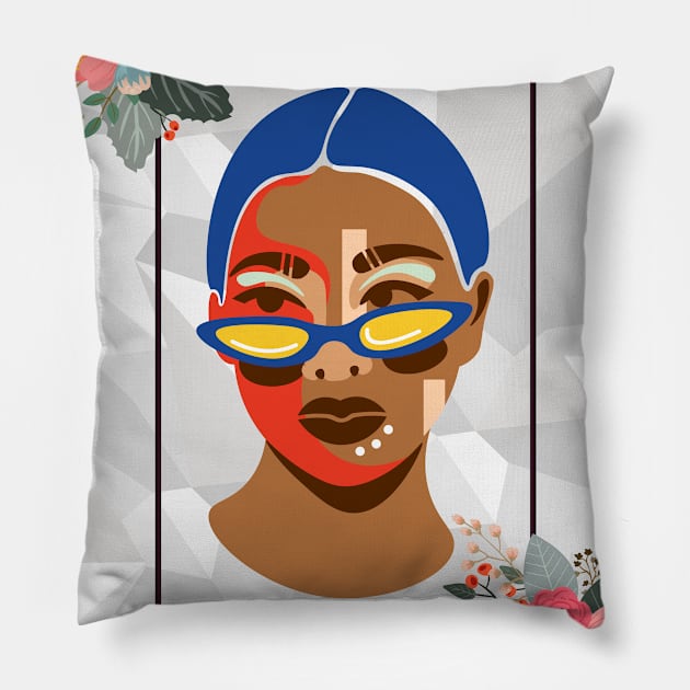 Lady In Colors Pillow by After Daylight Project