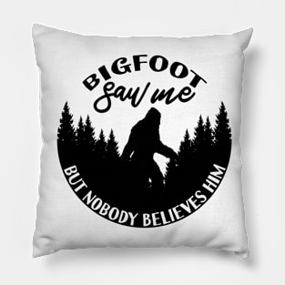 Bigfoot Silhouette Pillow