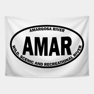 Amargosa River Wild, Scenic and Recreational River oval Tapestry