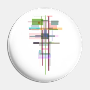 Abstract Space Architecture Pattern COLORFUL Pin