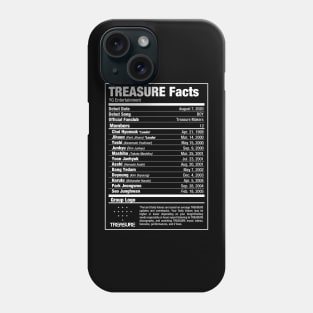 TREASURE Kpop Nutritional Facts 2 Phone Case