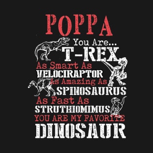 Poppa You're My Favorite Dinosaur T-Shirt