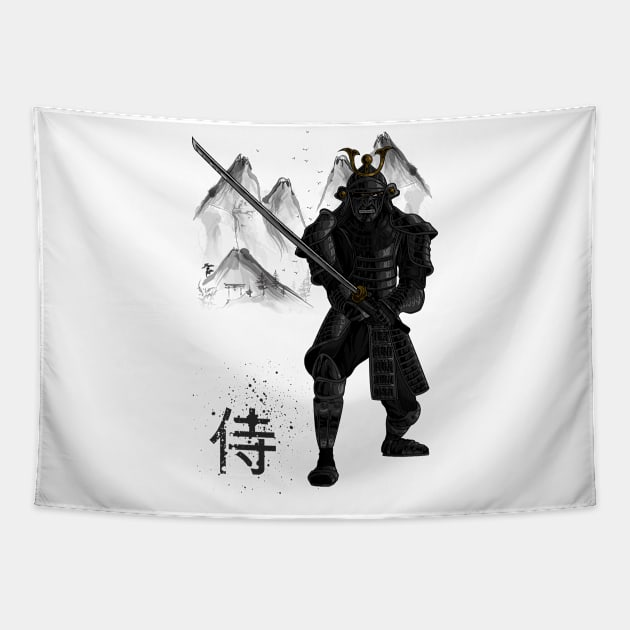 HONOR - black version Tapestry by berserk