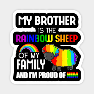 LGBT Gay Pride My Brother Is Sheep of Family Magnet