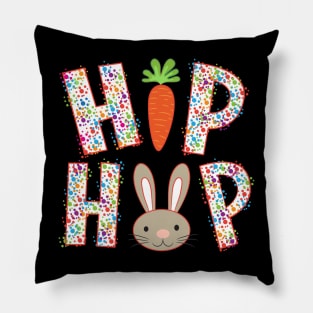 Colorful Easter Bunny Hip Hop Pillow