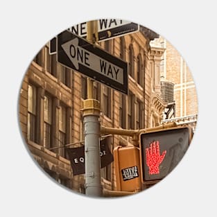 Manhattan Street Signs New York City Pin