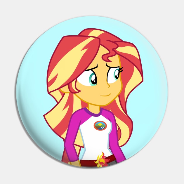 Sly Smile Sunset Shimmer Pin by CloudyGlow