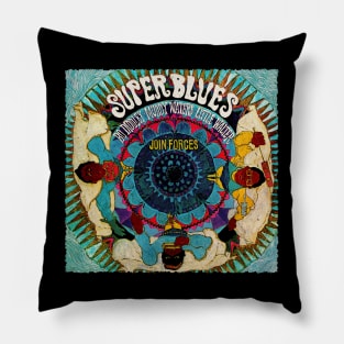 Muddy Waters Through Time Blues Evolution Pillow