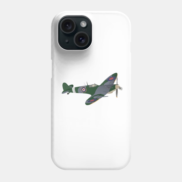 Supermarine Spitfire Fighter Aircraft Phone Case by NorseTech