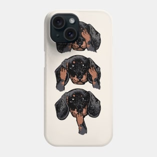 No Evil Dachshund Phone Case