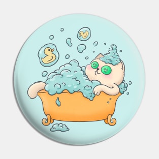 Bubble Bath SPA Cat Pin