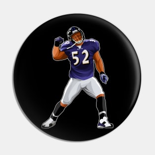 Ray Lewis #52 Punch in the Air Pin