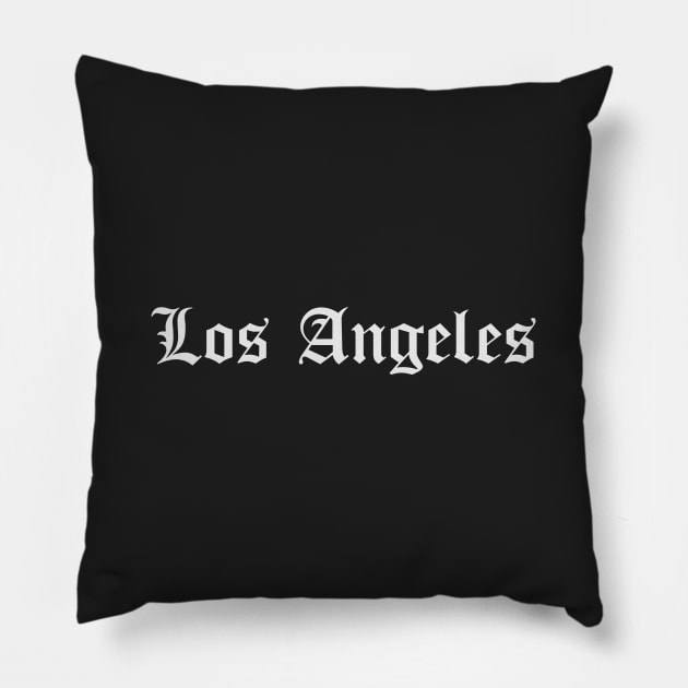 los angeles Pillow by DeekayGrafx