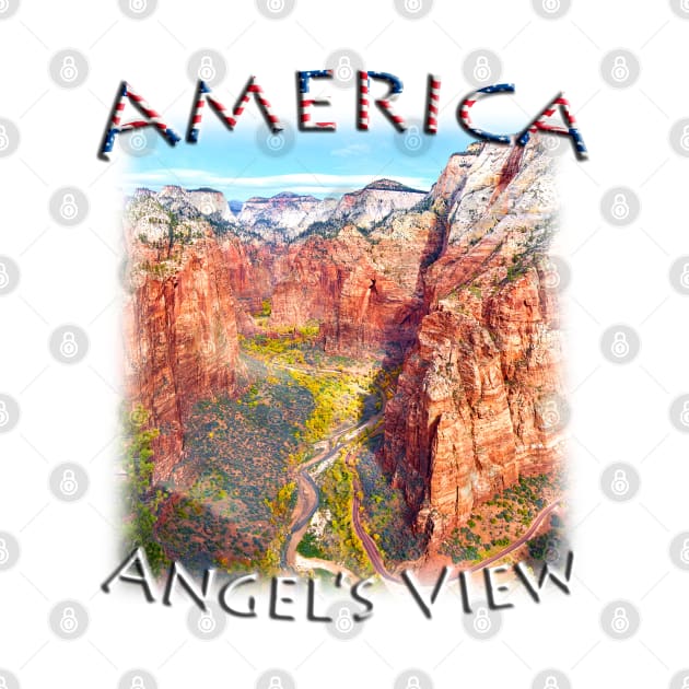 America - Utah - Zion Angel's View by TouristMerch