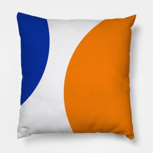 Florida Orange and Blue Pillow