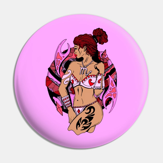 Scorpio Beauty - Mulatto Pink Edition Pin by kenallouis