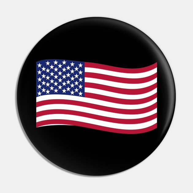 US flag Pin by Designzz