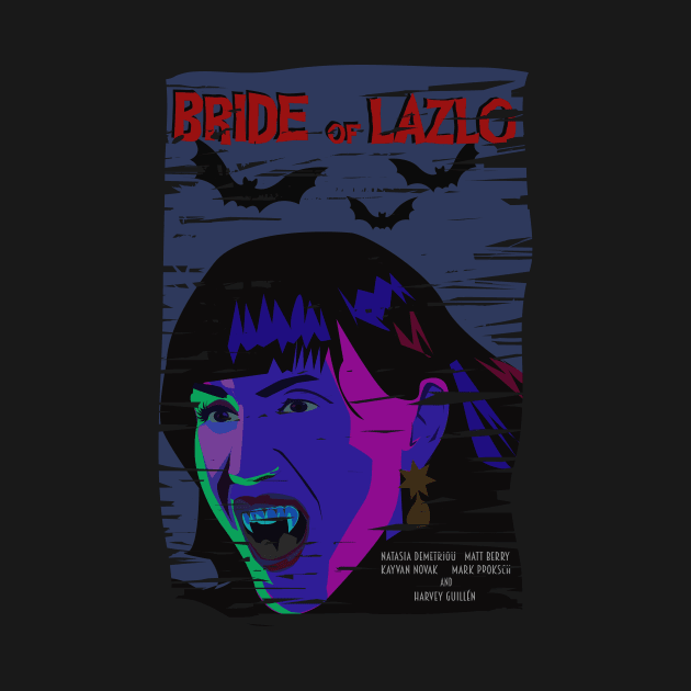 Bride of Lazlo. Distressed Horror Poster Nadja by HeardUWereDead