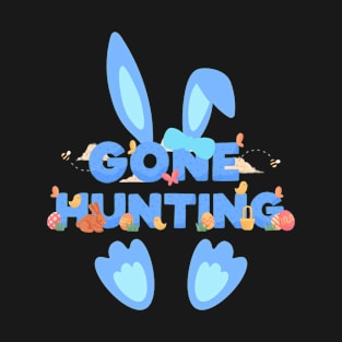 Gone Hunting Easter Guy Bunny T-Shirt