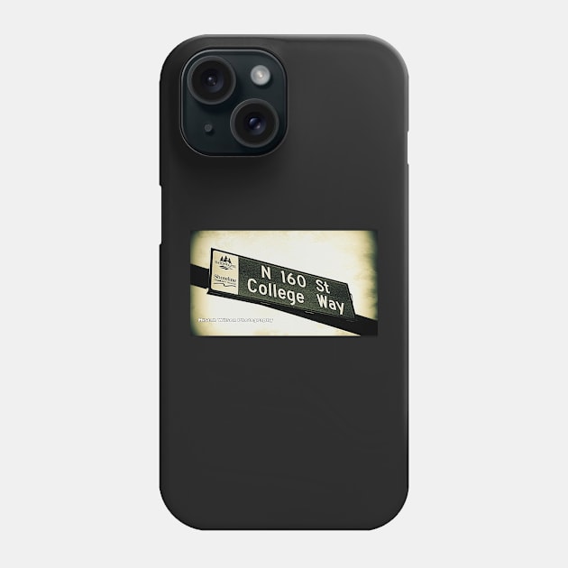 North 160th Street & College Way, Shoreline, WA by MWP Phone Case by MistahWilson