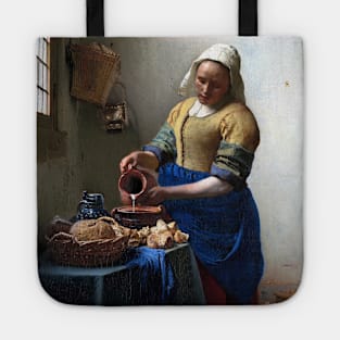 High Resolution Johannes Vermeer The Milkmaid 1658 Tote