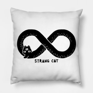 STRANGE CAT - Infinity cat Pillow