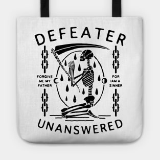 Defeater Unanswered Forgive Me My Father For I Am A Sinner Tote