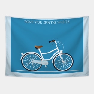 Spin the wheels Tapestry