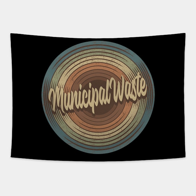 Municipal Waste Vintage Vinyl Tapestry by musiconspiracy