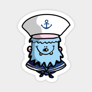 The Bald Sailor Yeti Magnet