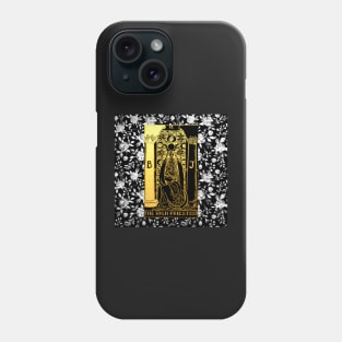 Floral Tarot Print - The High Priestess Phone Case