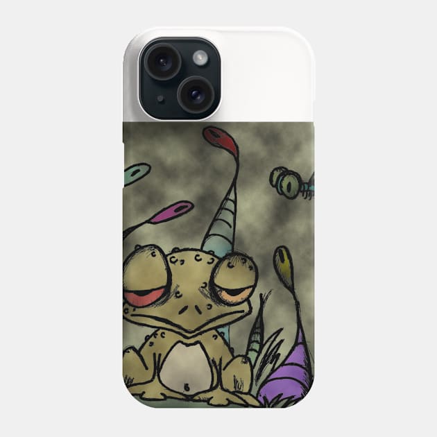 frog funny Phone Case by raggio